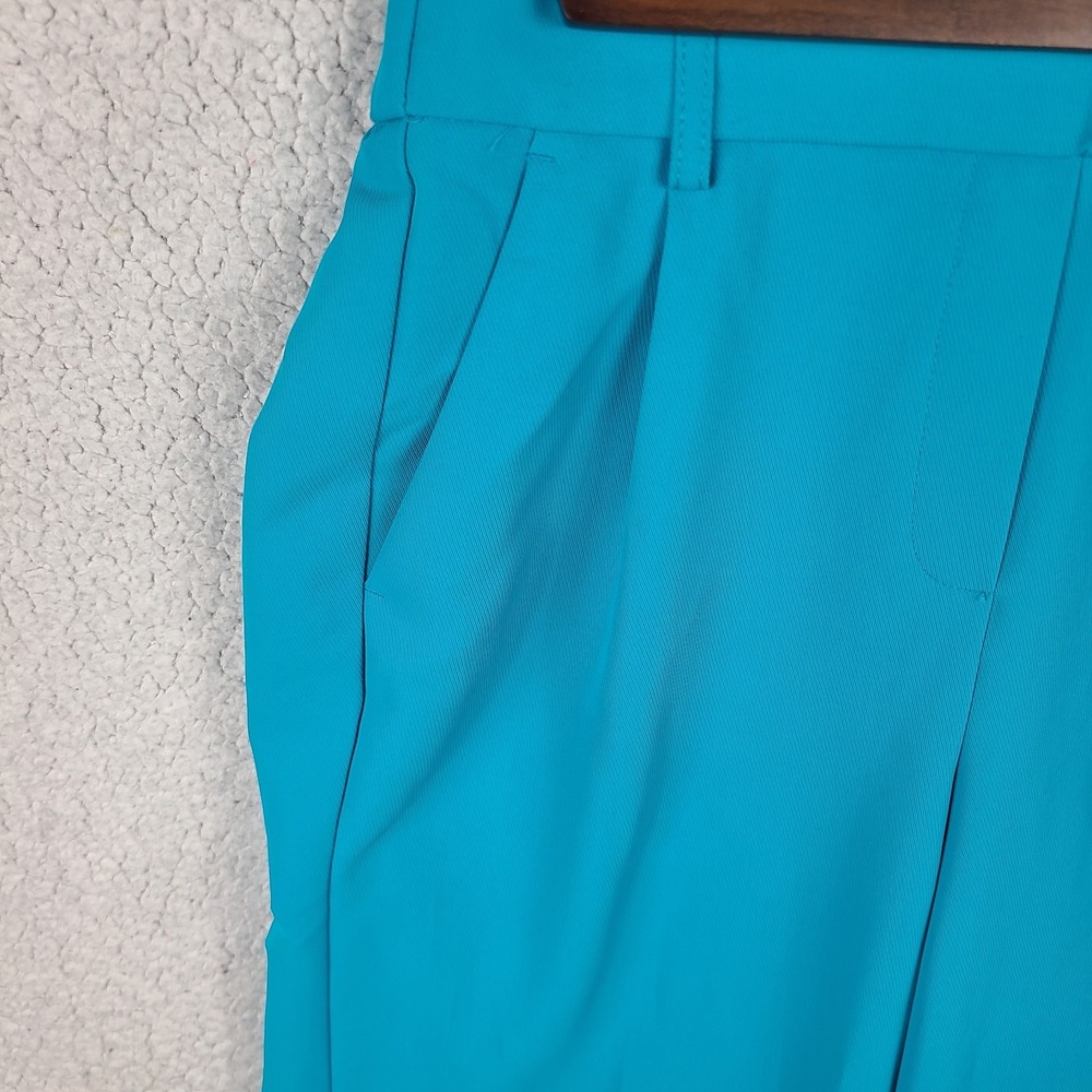 C by One Teal Blue pull on Elastic wide leg ankle length pants front tie XS NWT - Picture 7 of 12